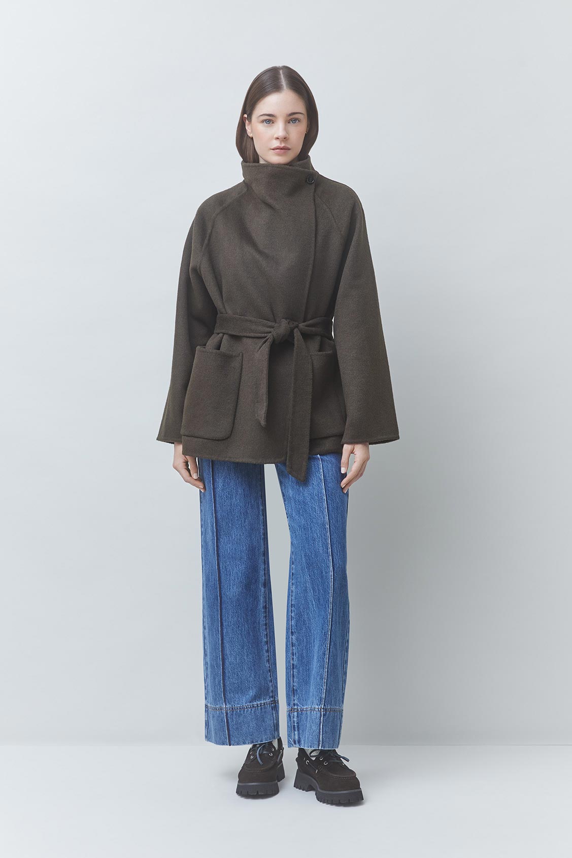 Manteau Elvis - ceinturé en laine