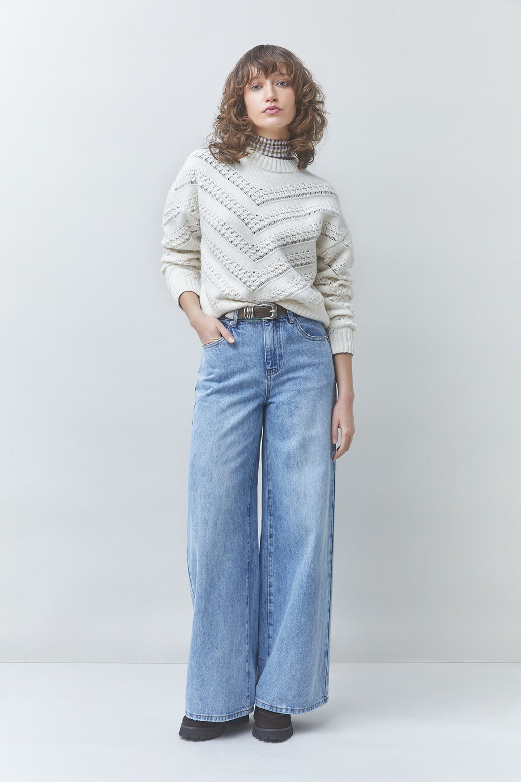 Pull Pernel - en laine maille ajourée