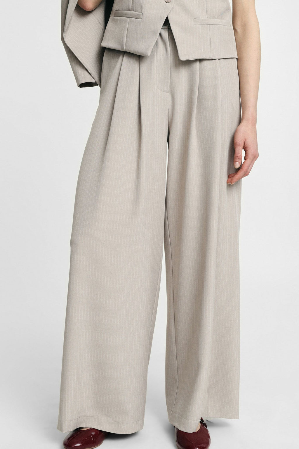 Pantalon p975 - beige melange
