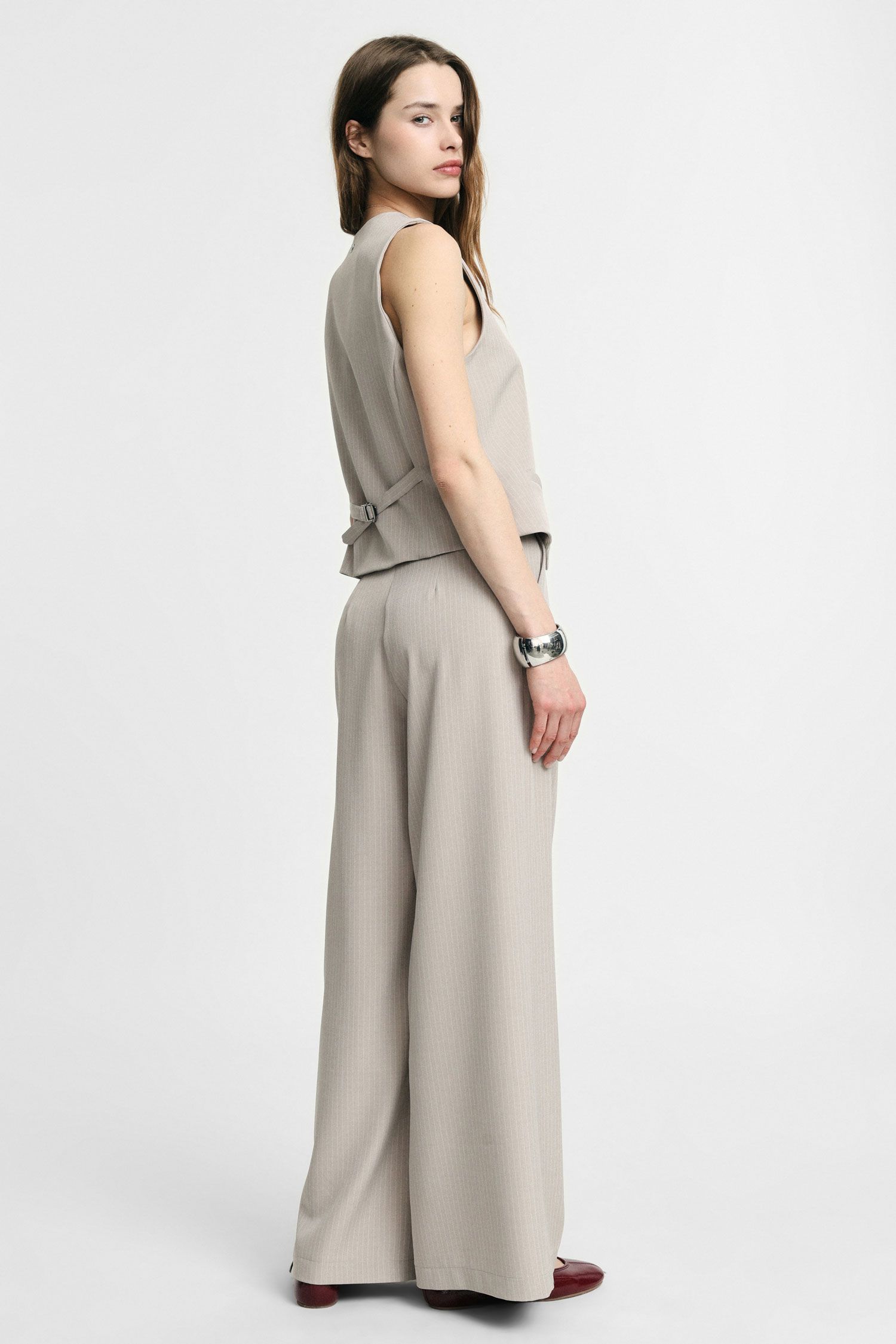 Pantalon p975 - beige melange