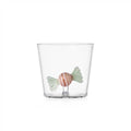 Verre bonbon vert et rouge