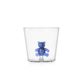 Verre ours en peluche bleu clair