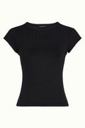 Cath tee halo top - black