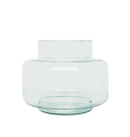 Vase recycled glass transparant