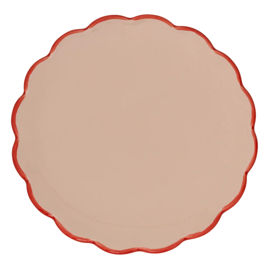 Good Morning plate Sculpted Ø17cm - Old Pink