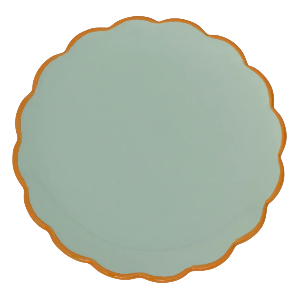 Good Morning plate Sculpted Ø17cm - Celadon