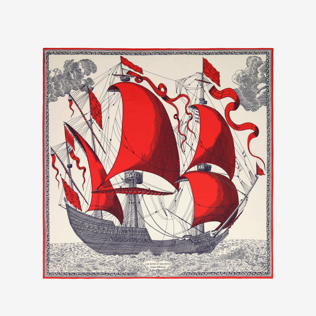 Carre 130 - des rives et des reves rouge 3