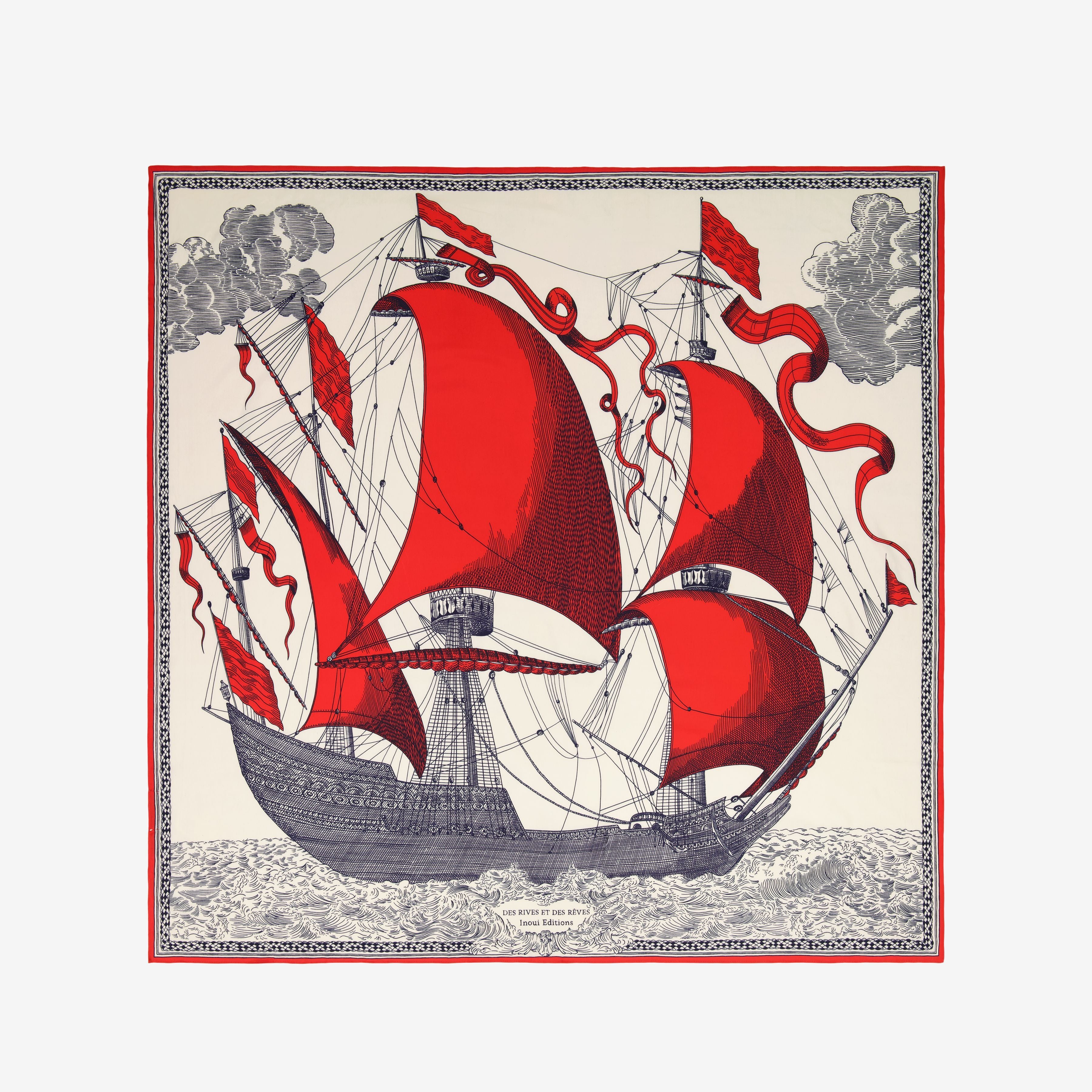 Carre 130 - des rives et des reves rouge 3
