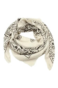 Grand carré bandana - Ecru