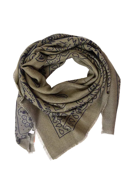 Grand carré bandana - Kaki