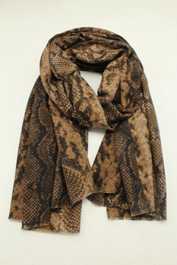 Etole Imprime serpent - 0700 Marron Fonce