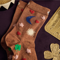 Chaussettes lurex - bronze bonne avent