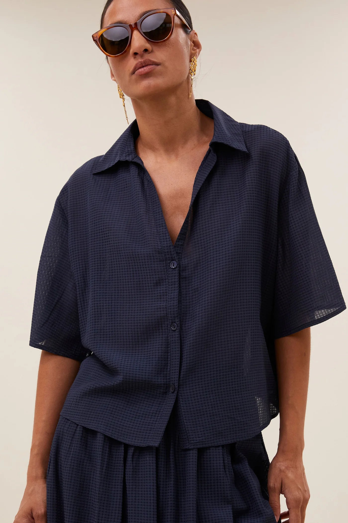 Kick blouse navy blue