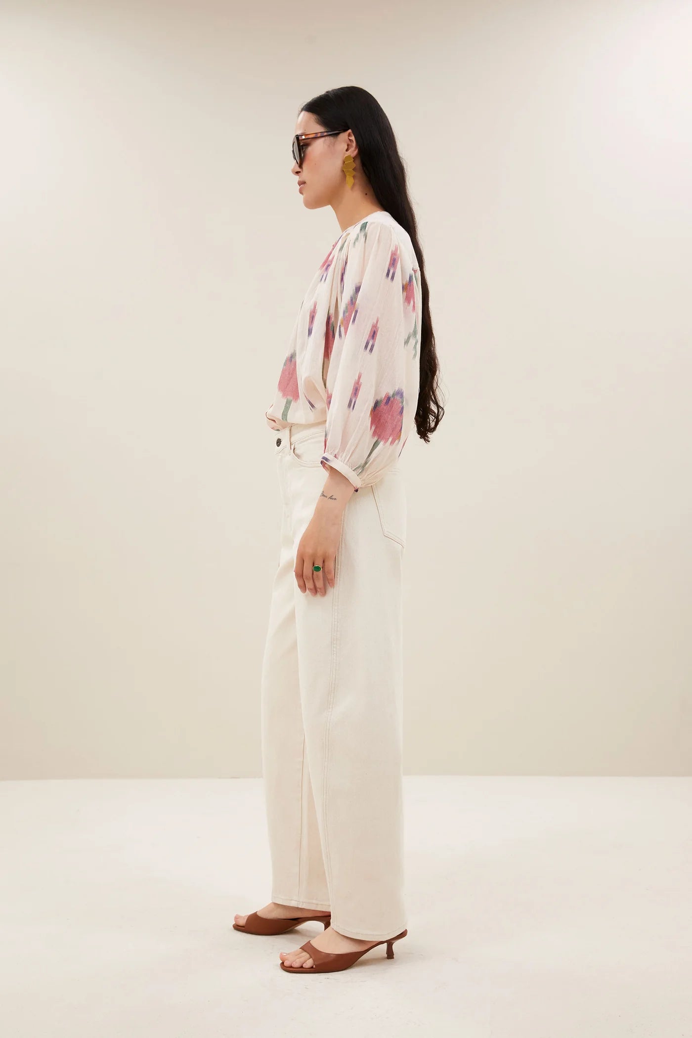 Becky ikat blouse spring ikat