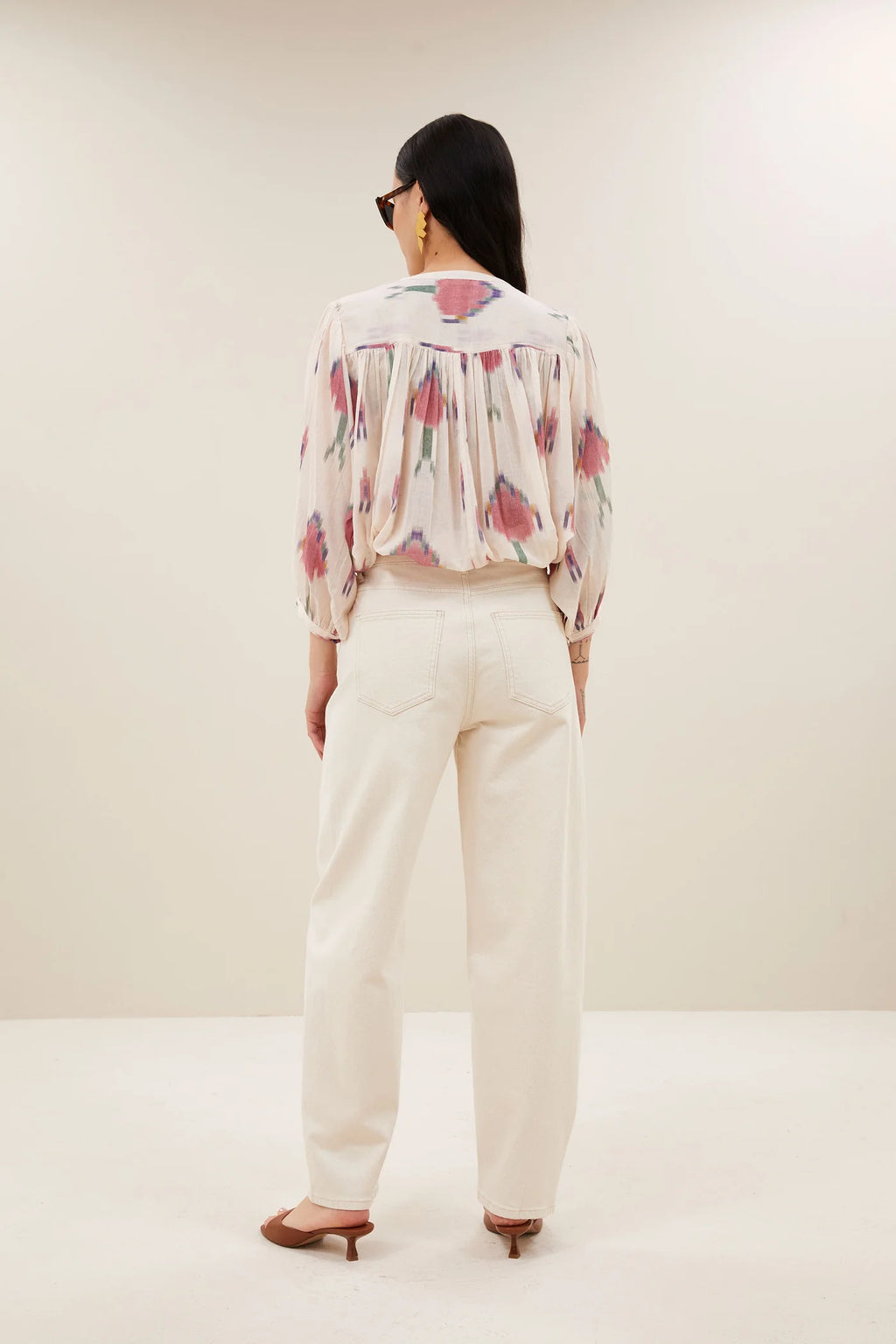 Becky ikat blouse spring ikat