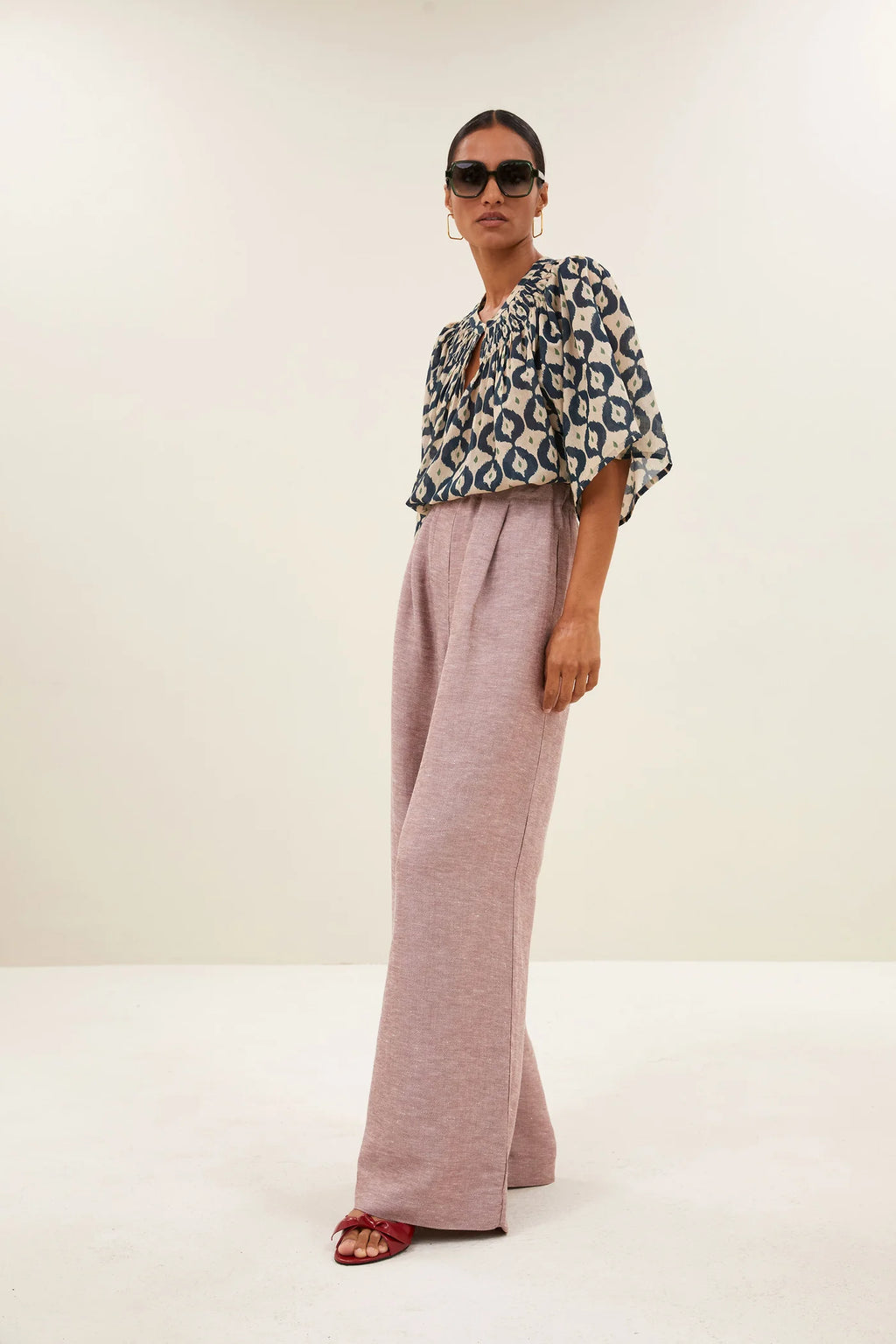 Este goa blouse - goa print