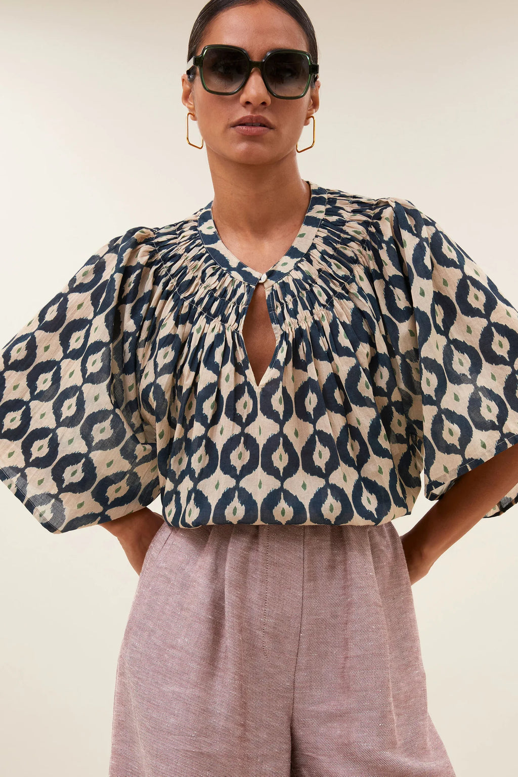 Este goa blouse - goa print