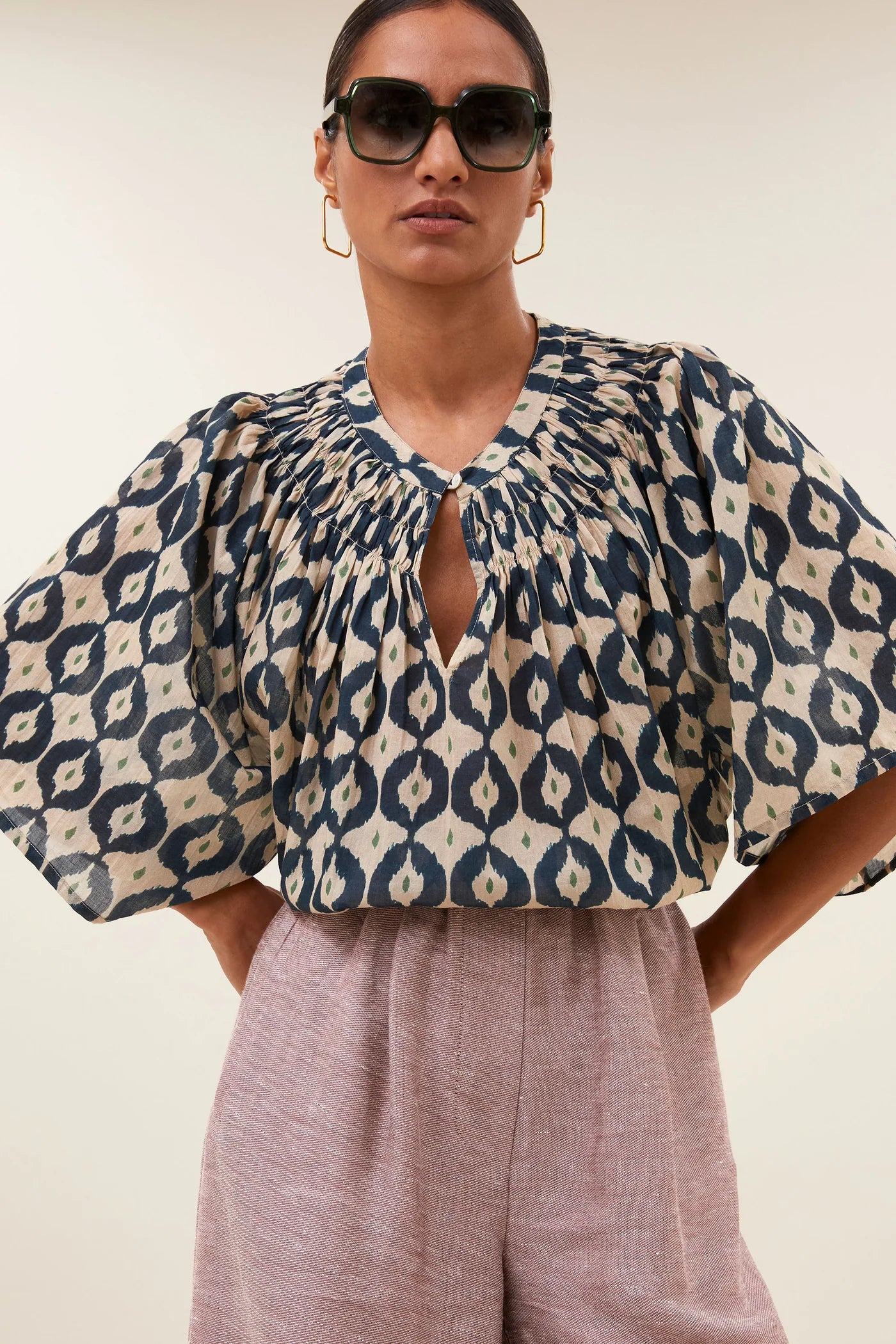 Este goa blouse - goa print