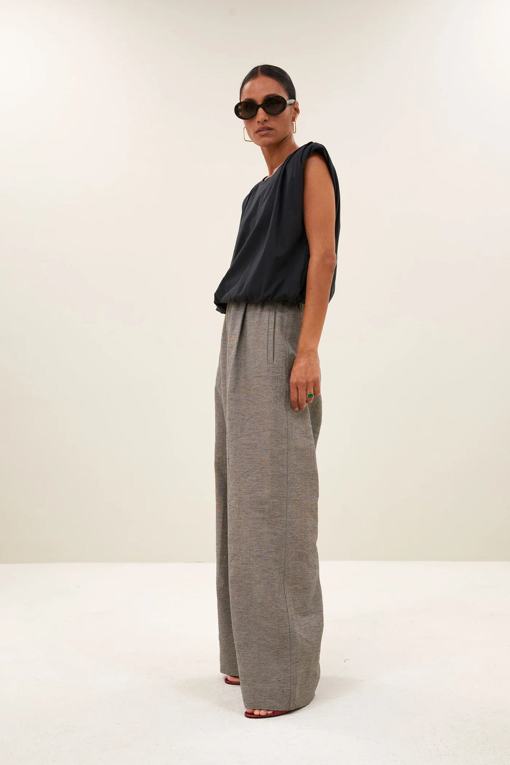 Benji melange pantalon 885 charcoal