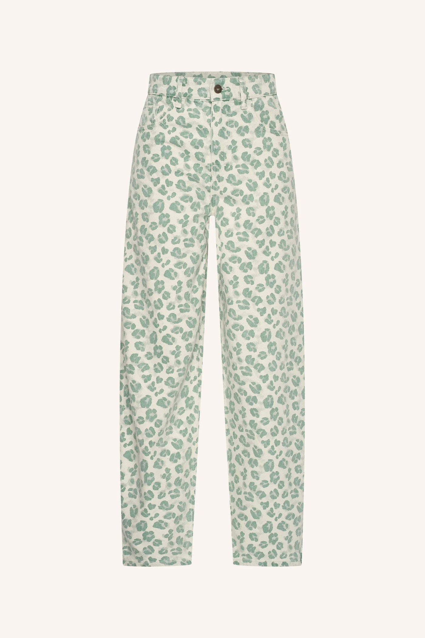 Lew green cheetah pantalon