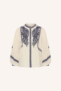 Senne embroidery blouse - Sand