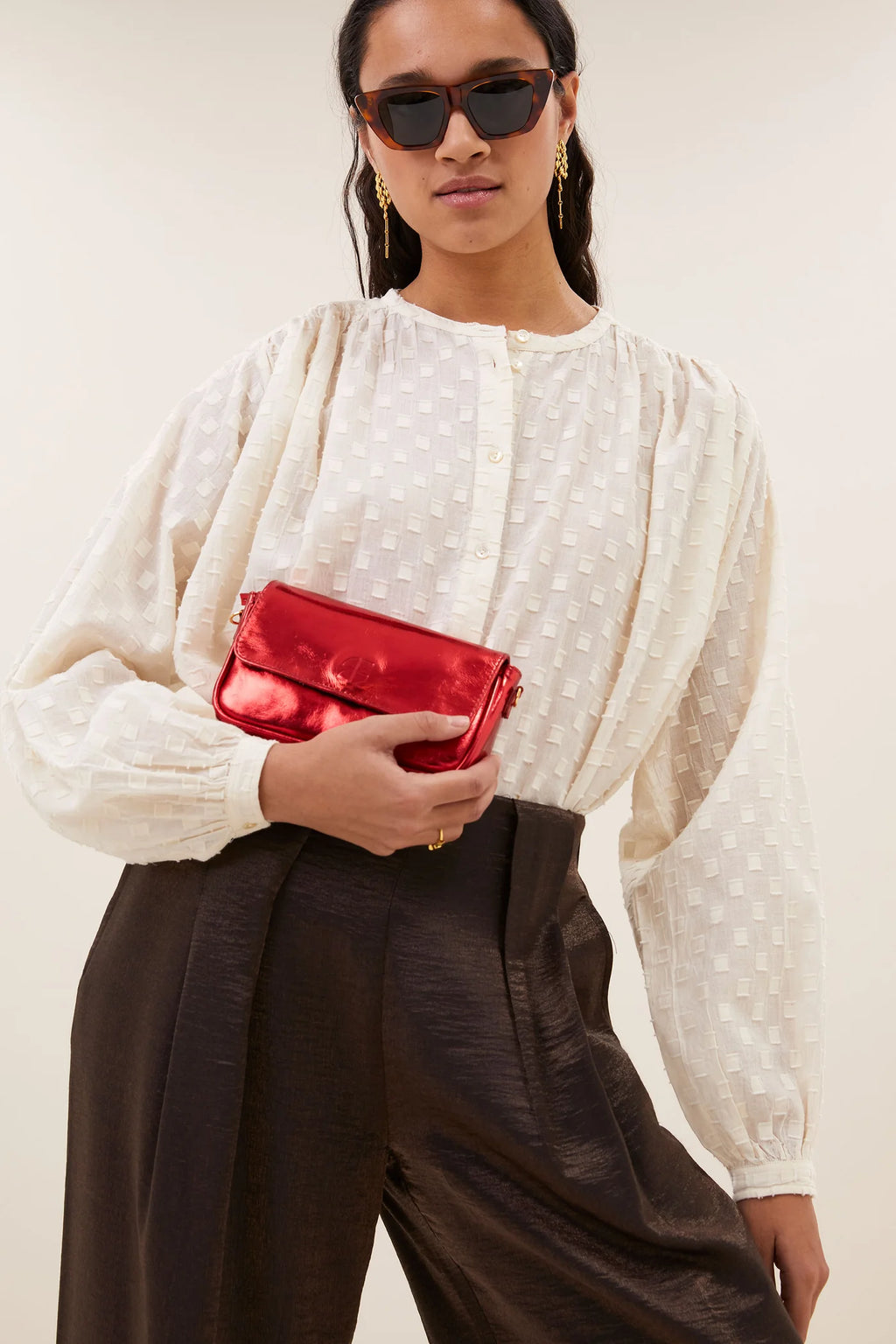Nyka Weave blouse