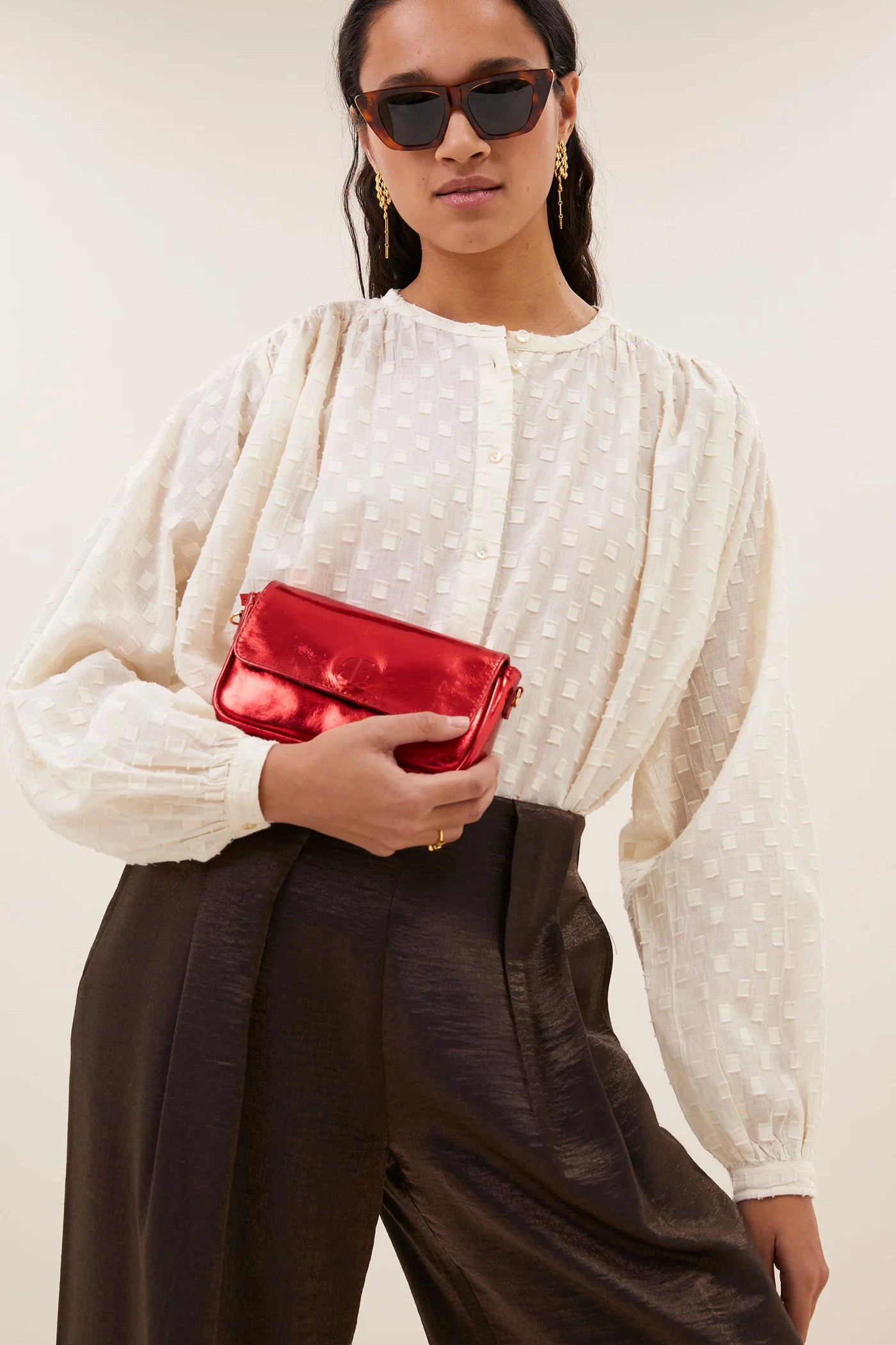 Nyka Weave blouse