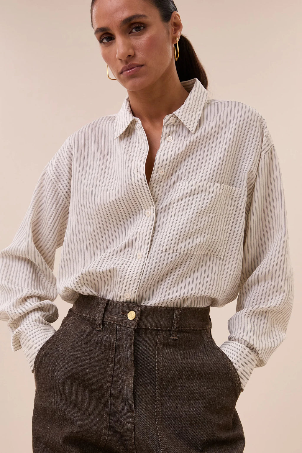 Lise Thin Stripe - Blouse