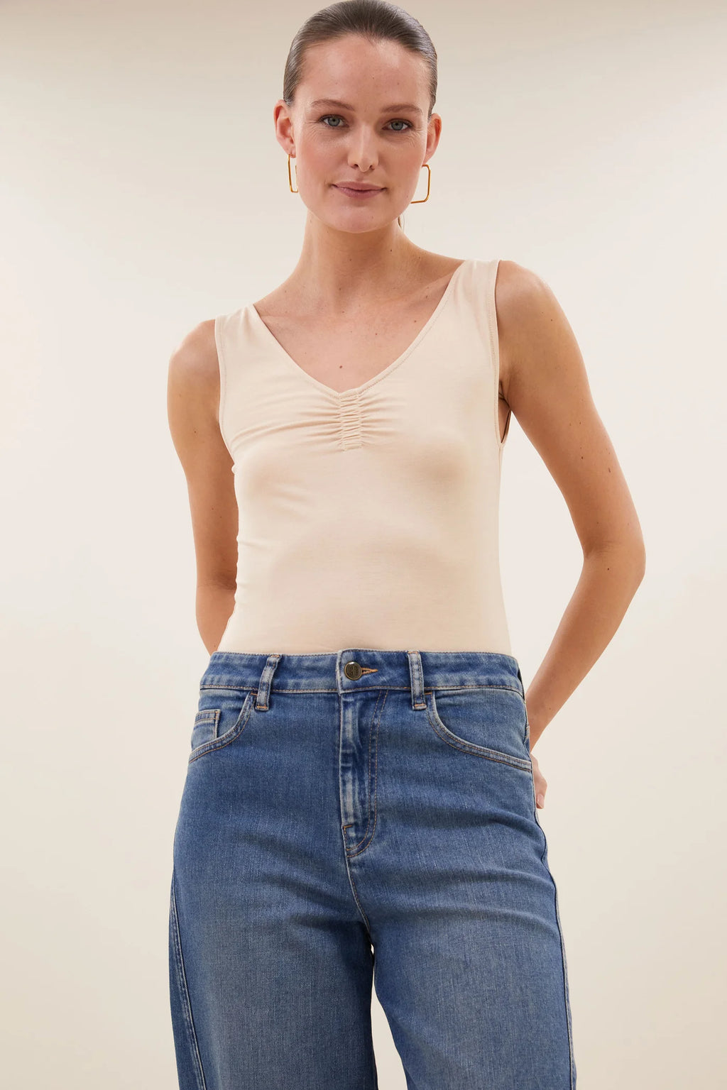 Lia singlet - Nude
