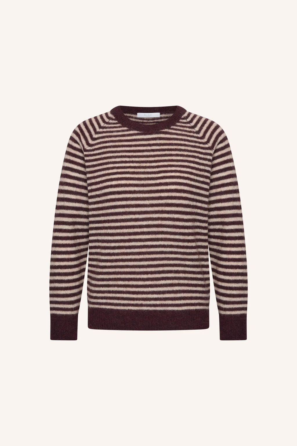 Sally stripe pullover - Burgundy crush stripe