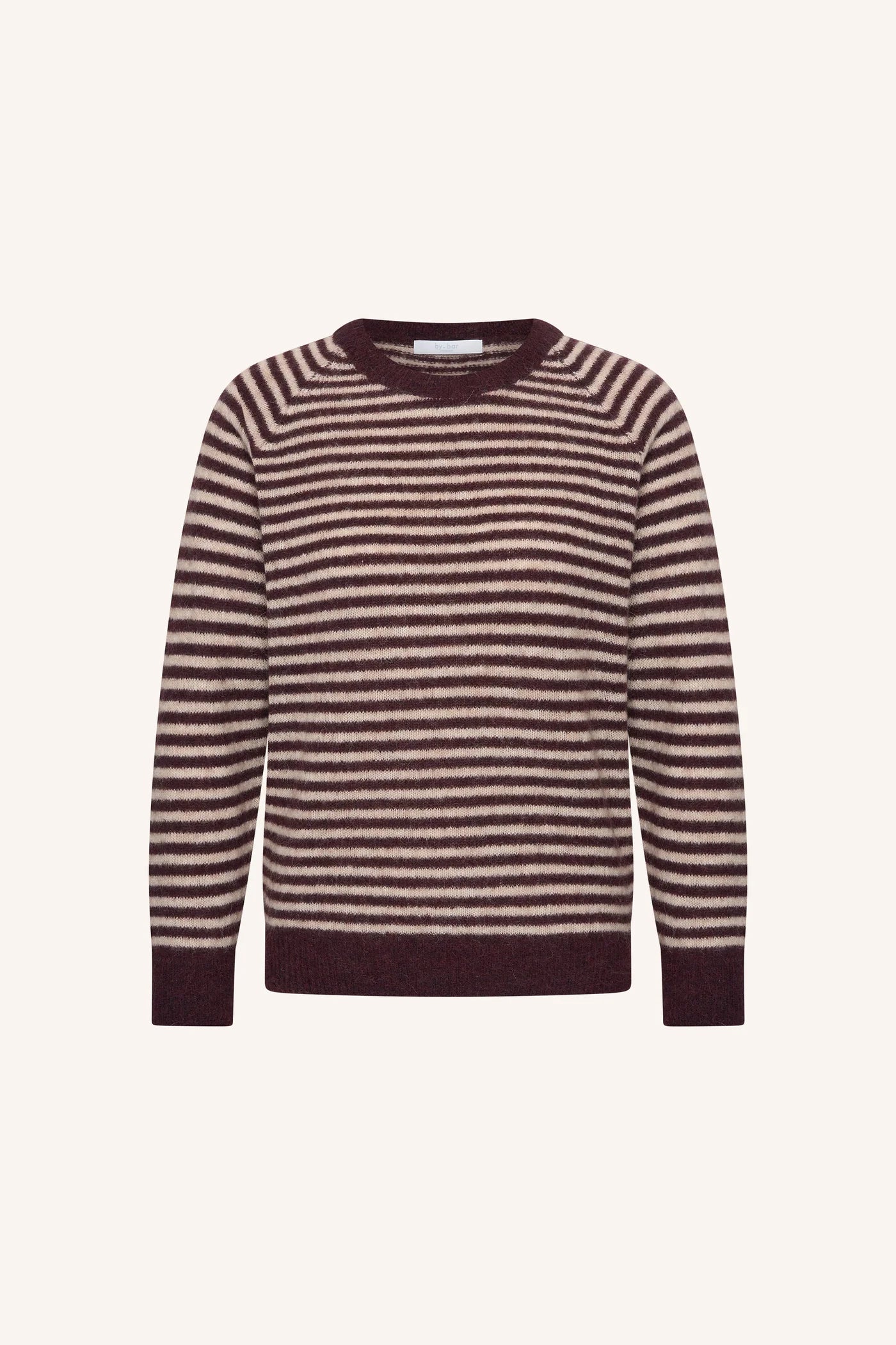 Sally stripe pullover - Burgundy crush stripe