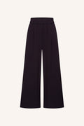 Benji wide stripe pants - wine stripe