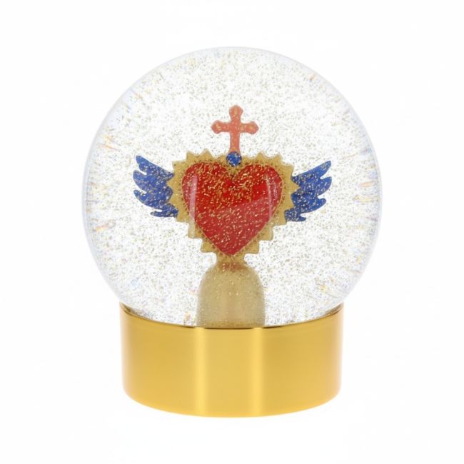Boule à neige - Coeur ex voto
