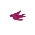 Broche oiseau rose