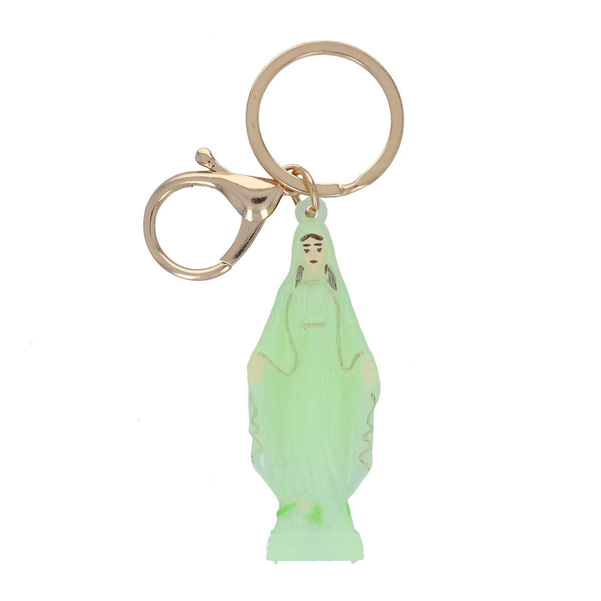 Porte cle vierge phosphorescente