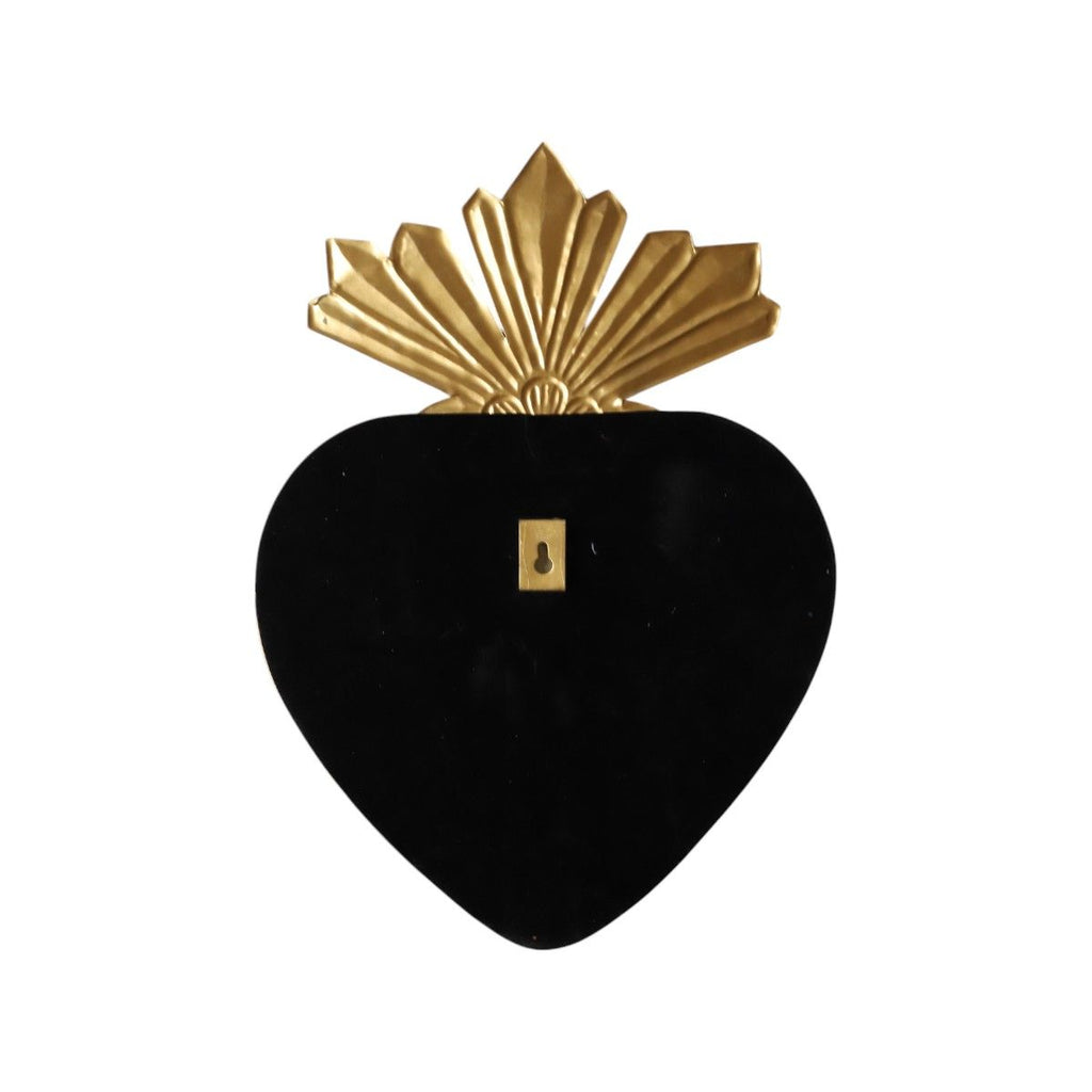 Miroir coeur coiffe gold