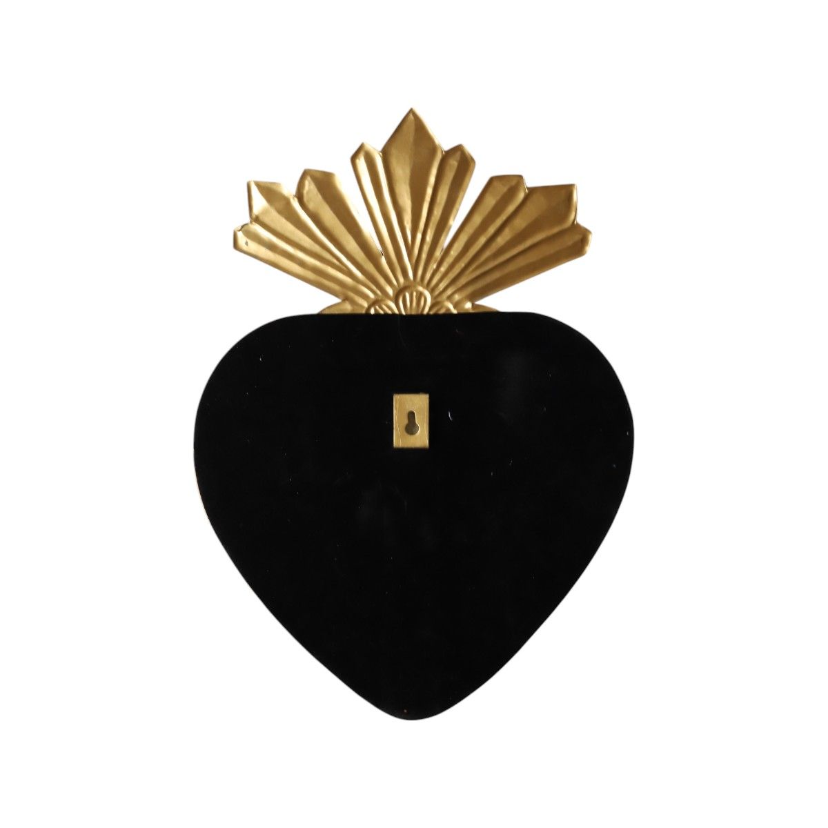 Miroir coeur coiffe gold