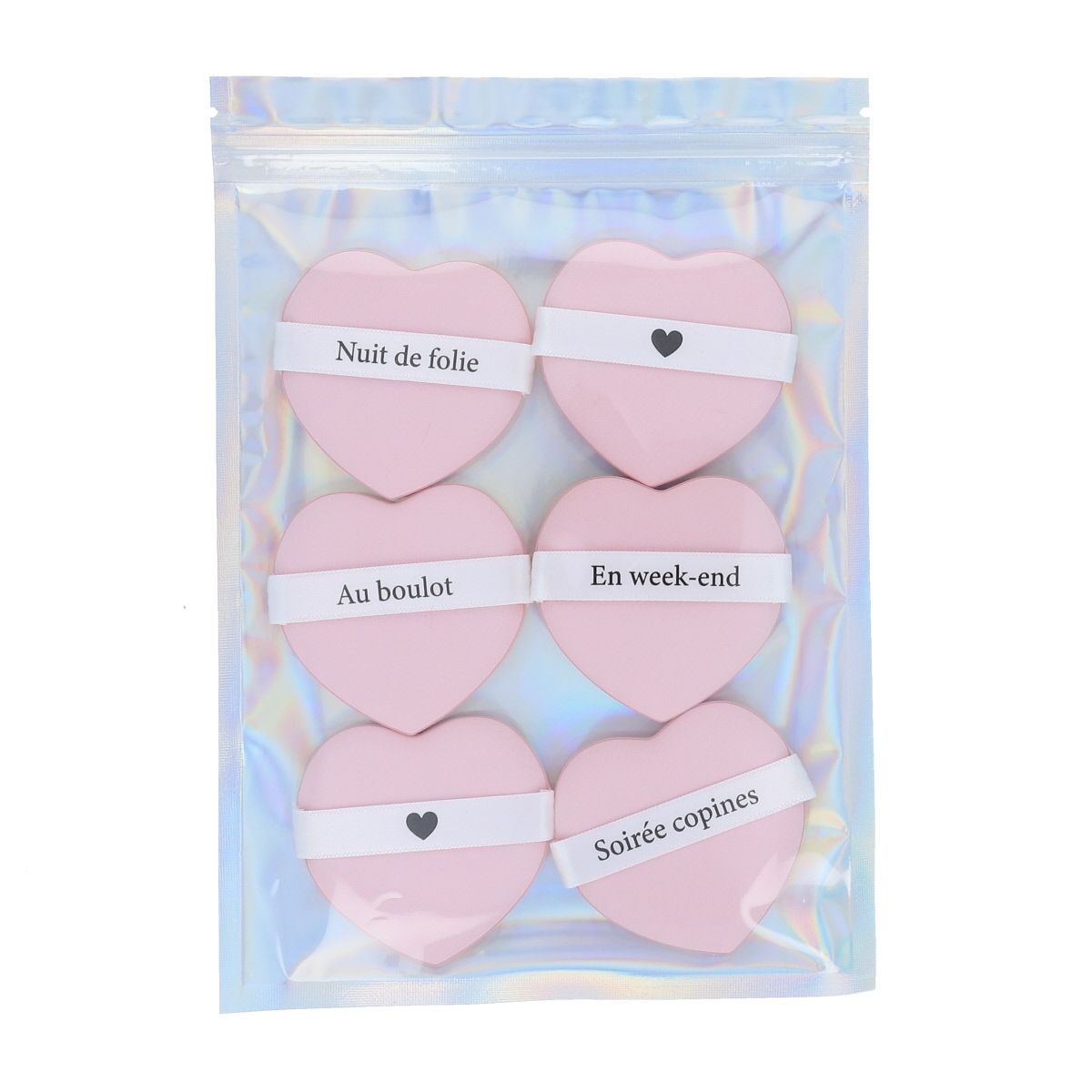 6 eponges make up coeur
