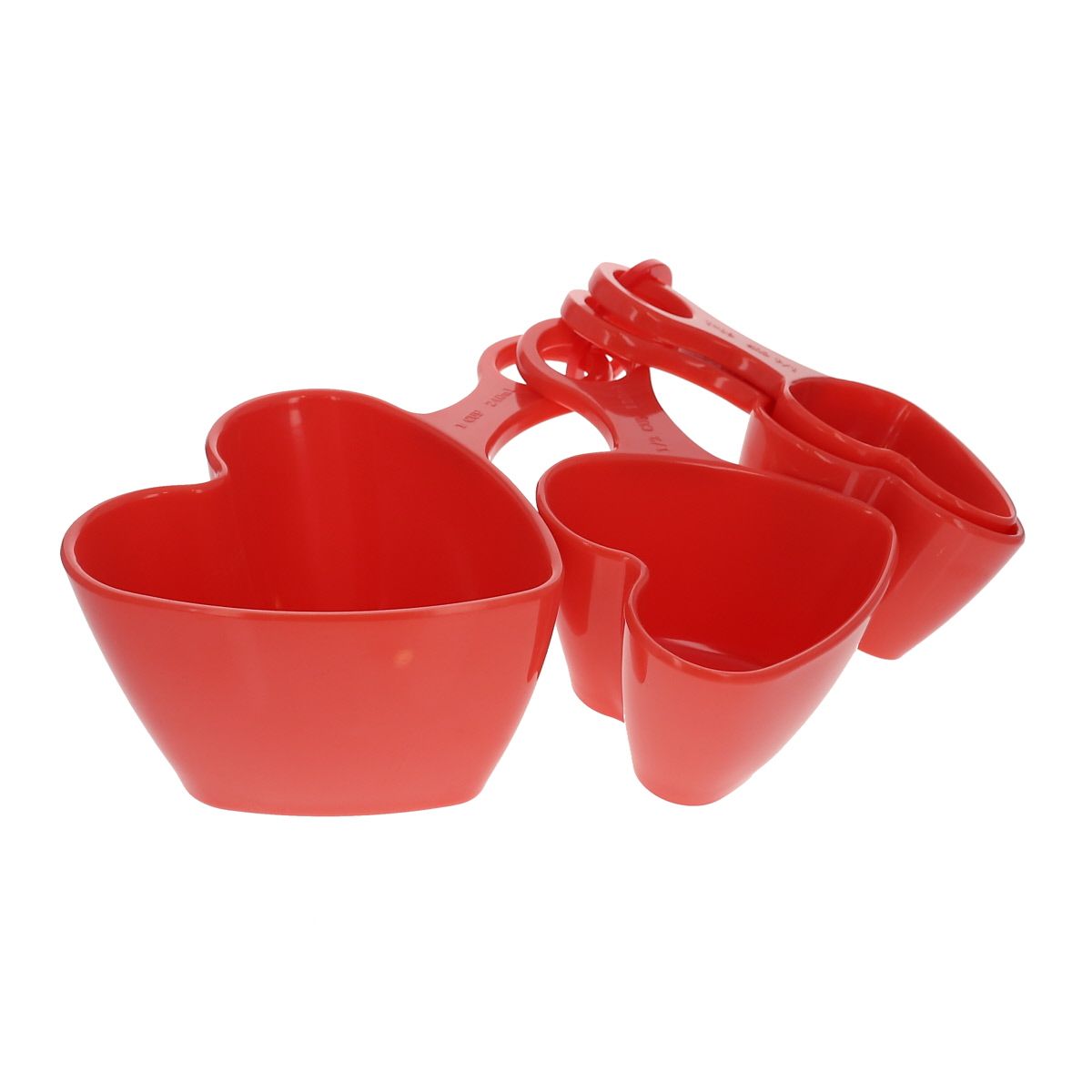 Coeurs doseurs corail x4