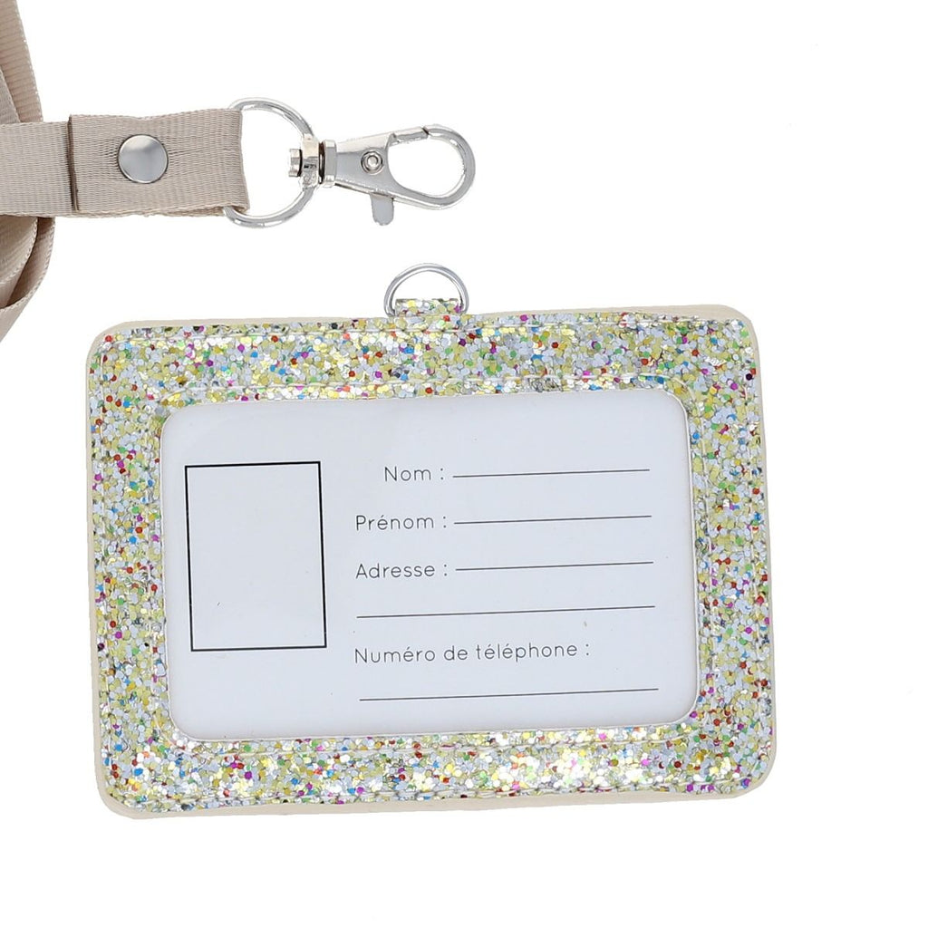 Porte carte glitter