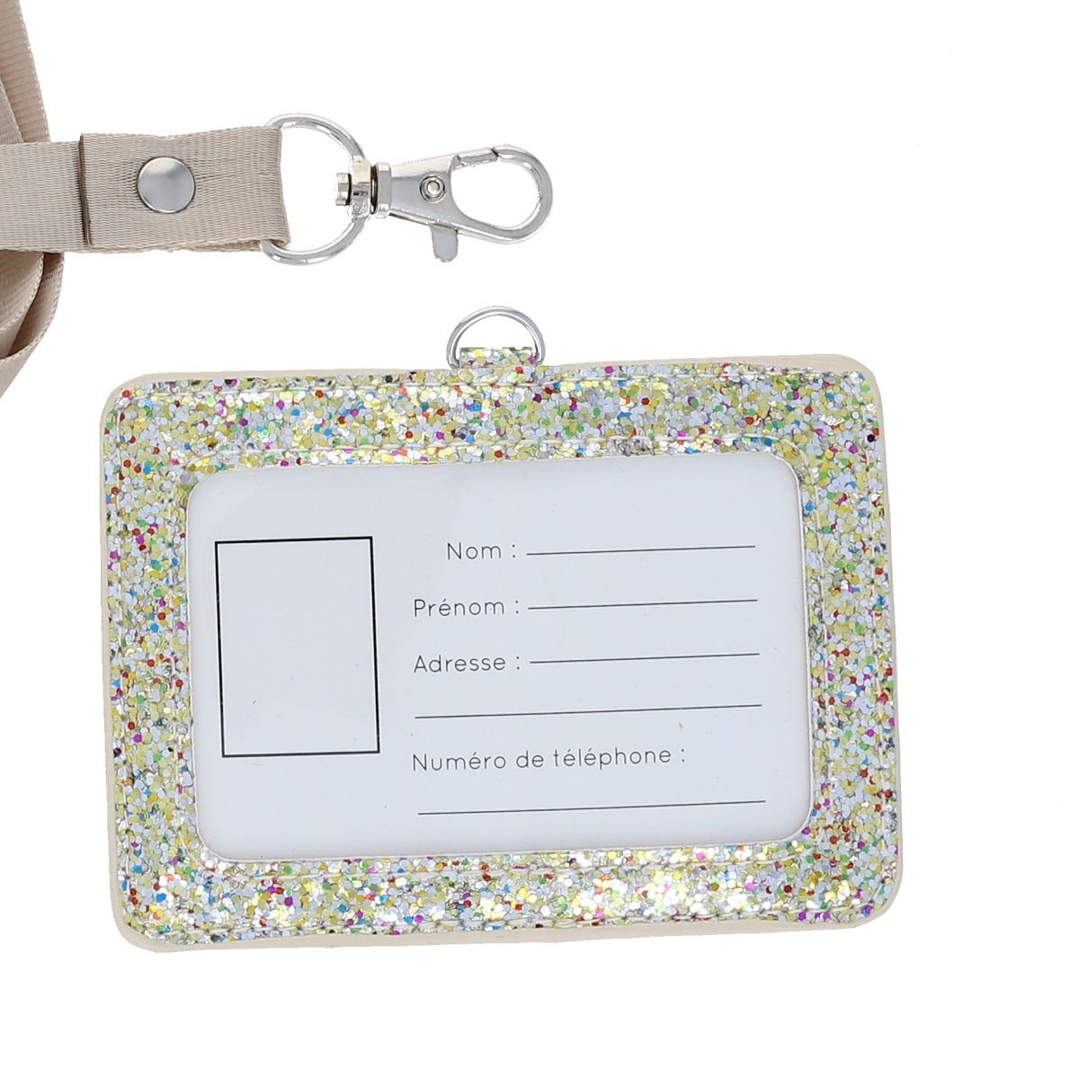 Porte carte glitter