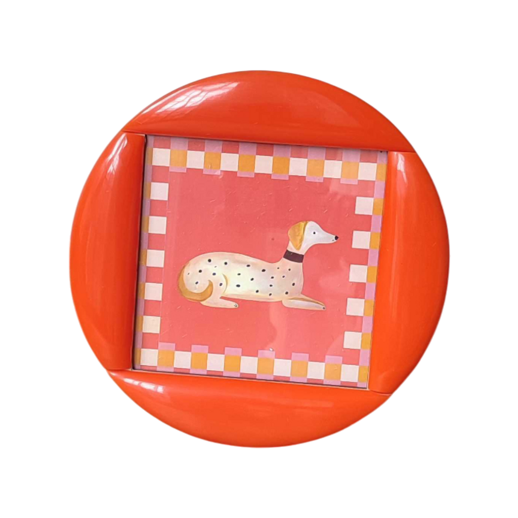 Cadre olympe rond orange