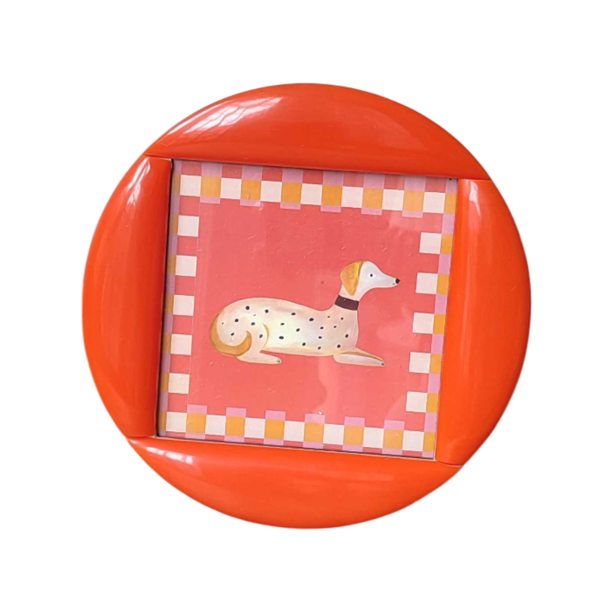 Cadre olympe rond orange