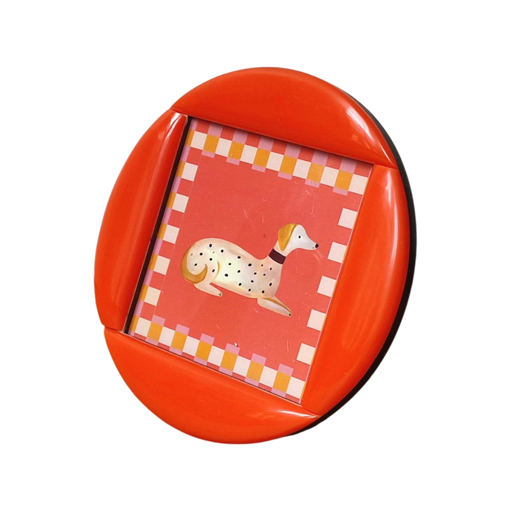 Cadre olympe rond orange