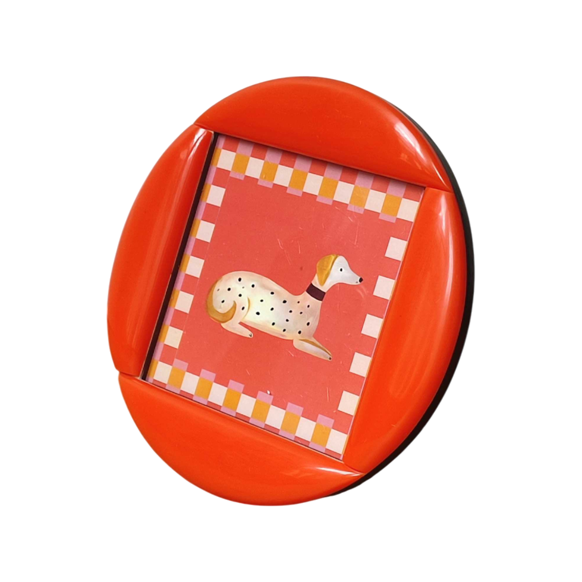 Cadre olympe rond orange