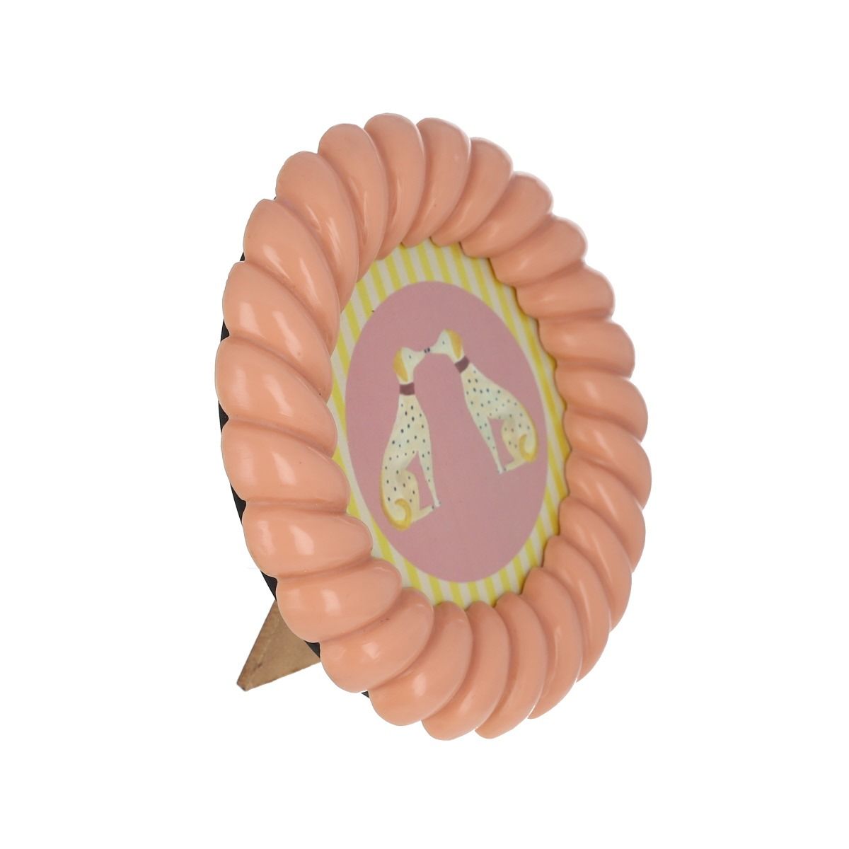 Cadre olympe rond rose