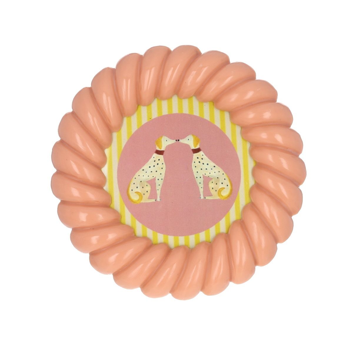Cadre olympe rond rose