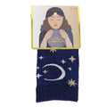 Chaussettes lurex - bleu nuit bonne avent