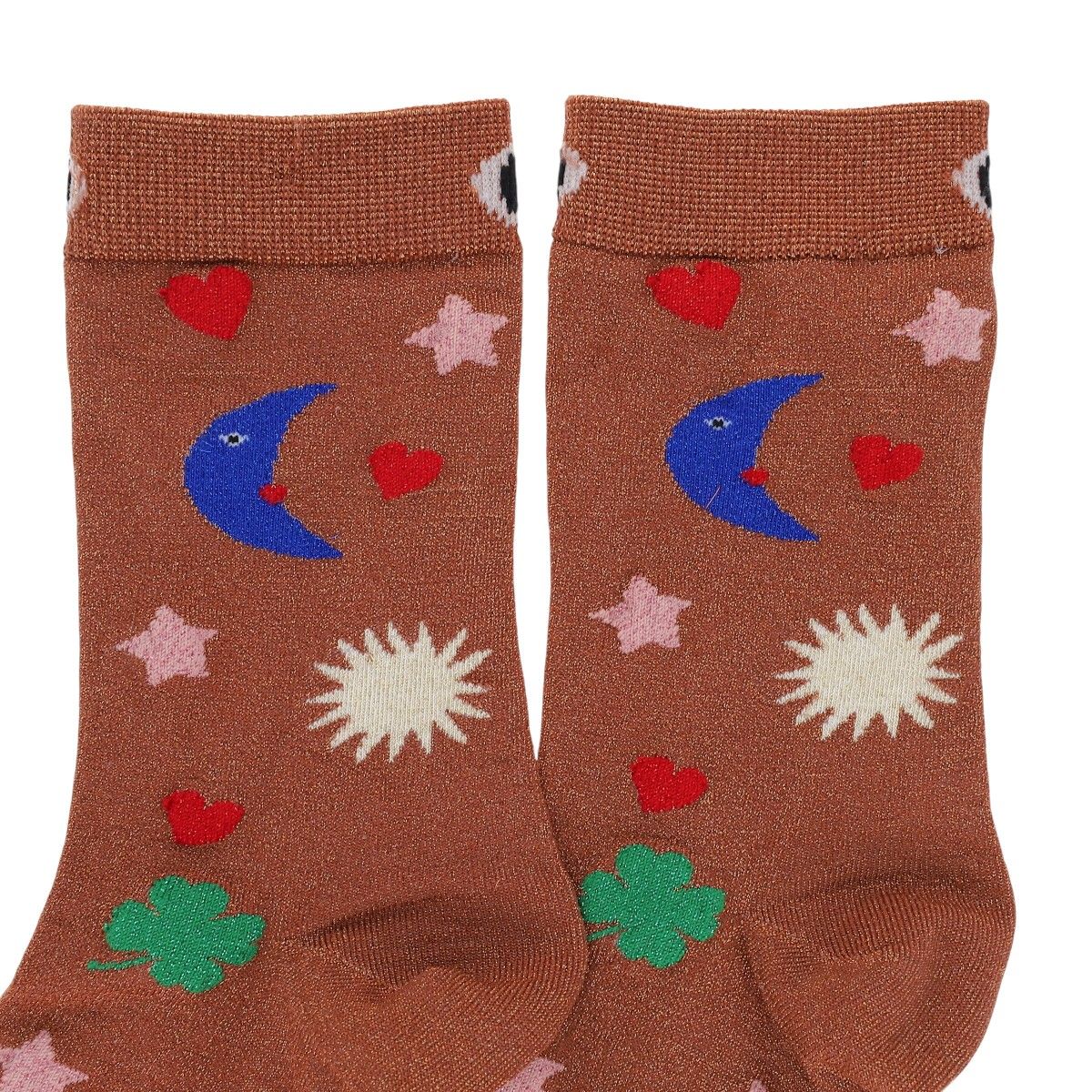 Chaussettes lurex - bronze bonne avent