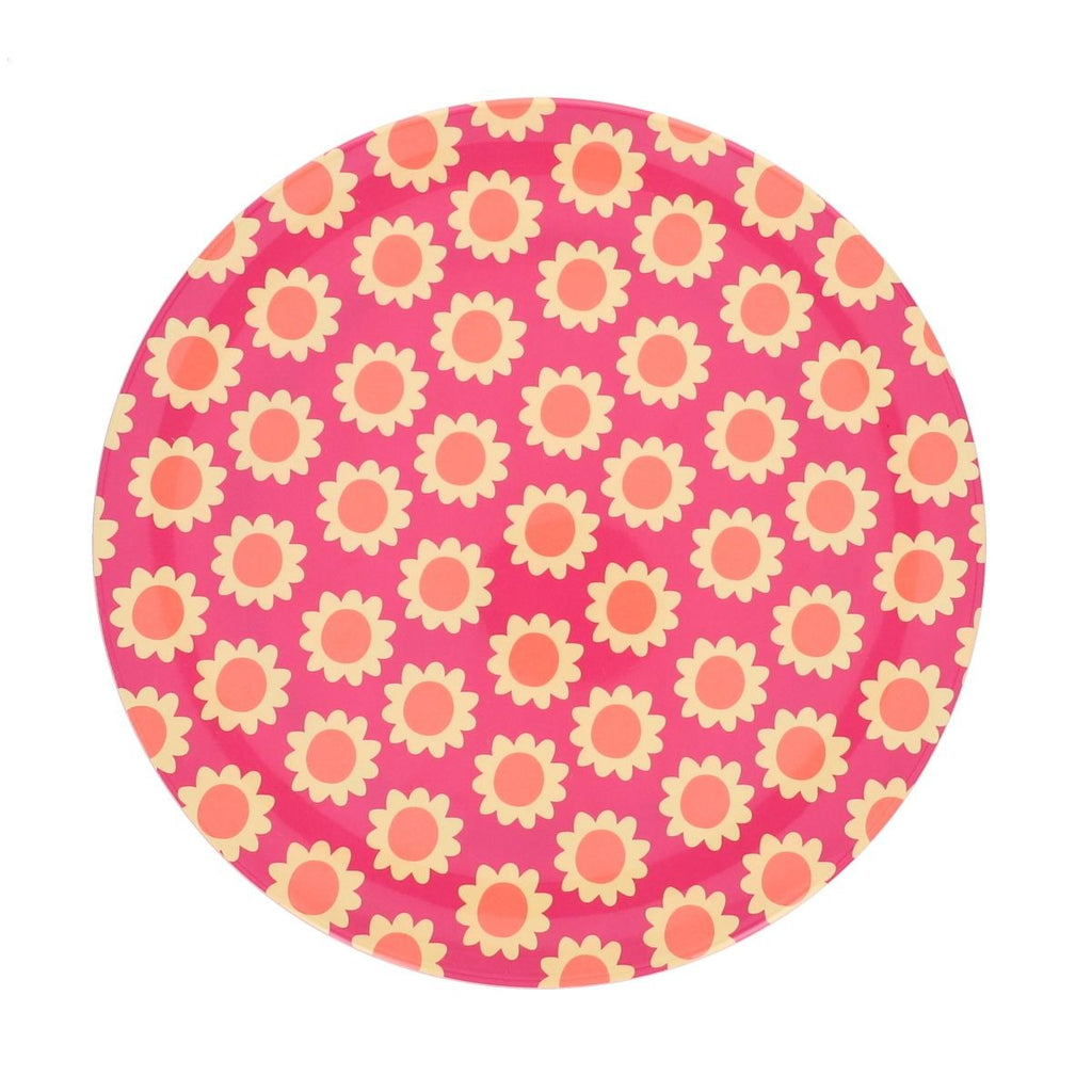Assiette fleur club soleil